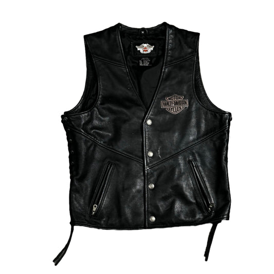 HD LEATHER BIKER VEST