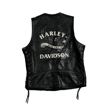 HD LEATHER BIKER VEST